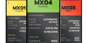 The Integrated Machine Analytics mobile app allows remote real-time monitoring of CNC functions on MTConnect-compliant CNC machine tools