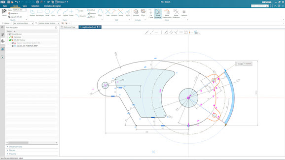 Siemens NX Sketch