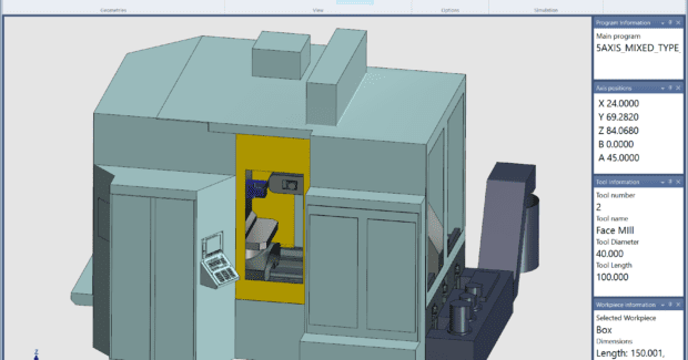 FANUC’s Machining Simulation for Workforce Development software