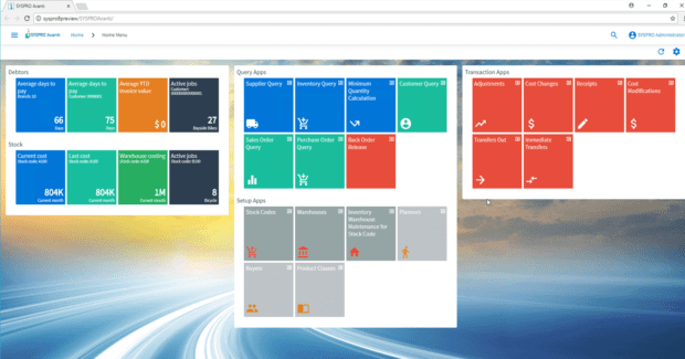 SYSPRO 8 enterprise resource planning (ERP) software