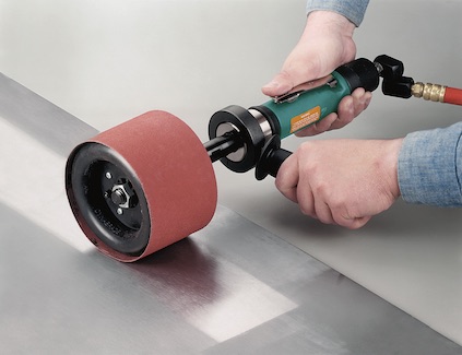 Dynabrade’s Dynastraight air-powered abrasive tool