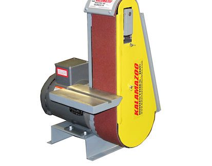 Kalamazoo Industries’ BG448 4-by-48-inch abrasive belt grinder