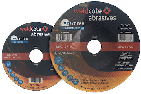 Weldcote’s A-Prime Plus cutting wheels