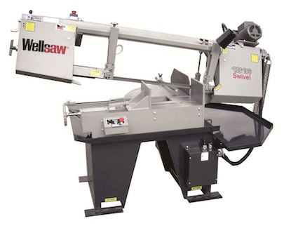 Wellsaw’s Model 1316S-EXT miter-head bandsaw