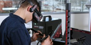 VRTEX® 360 Compact Virtual Reality Trainer, Lincoln Electric, welding training modules, welding labs