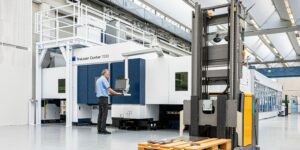 TRUMPF, Oseon, productivity, connected manufacturing, production floor, scheduling, automated guided vehicles