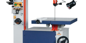 Vertical toolroom saws, Palmgren, variable speed drive system, contour sawing, beveling, slicing, ripping, stack cutting