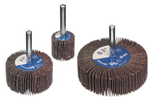 Aluminum-Oxide Shank-Mounted Flap Wheels in Long-Life and Premium-Cut Versions, Weldcote Metals Inc., Shank-mounted aluminum-oxide flap wheels, pneumatic air tools, shank-mounted flap wheels, long-life aluminum oxide, A-PRIME, aluminum oxide flap wheel, Joe O’Mera, shank-mounted flap wheels