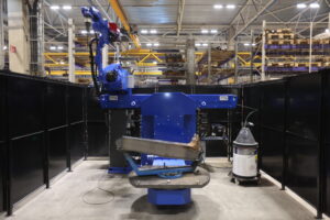 Compact Robotic Welding System Facilitates Welding for Several Processes, Pemamek LLC, PEMA Skytrack, compact robotic welding system, PEMA WeldControl 300 Offline software, PEMA Skyhook Positioner, Pemamek Ltd., welding and production automation leader