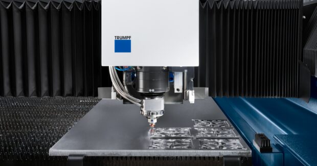 Ultra-High-Power Lasers Tackle Ultra Heavy Plate , Tom Bailey, TRUMPF Inc., CO2-based laser sources, 7 kilowatts, 8 kilowatts, CO2 laser technology, solid-state lasers, gas lasers, 20,000 watts of output power, 10,000 watts, 12,000 watts, fusion-cut greater thicknesses of mild steel, dominant laser source technology, 1-micron wavelength solid-state lasers