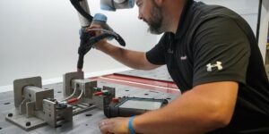 Auto TIG: Automating TIG welding is becoming more feasible, Auto TIG, Automating TIG welding, TIG welding, Cincinnati Inc.’s EZ Weld, Cincinnati Inc., Cobotic 100T, Michael Fischesser, Cell operation, Böhler Welding 320-amp power source, UR5e cobot, robotic TIG welding equipment, robotic TIG welding,