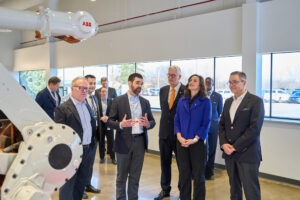 ABB Robotics, ABB, Gretchen Whitmer, Marc Segura, John Bubnikovich, Sami Atiya, U.S. robotics headquarters, packaging & logistics, food & beverage, construction, lifesciences & healthcare, automotive electric vehicle production, Customer Center, AI, software solutions, automation, robotics,