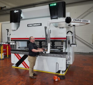 Cincinnati,Matt Garbarino, verteran friendly employer,CLX series, laser cutting machinery,EZ BEND cobot, press brakes,CI Cobotic 100T Welding Cell