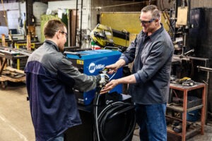 Miller Electric, Miller Electric Manufacturing, Dave Lambert, OptX™ 2kW handheld laser welder, IPG Photonics Corporation, welding shops, welding, laser welder, precision welding, fabrication, TIG