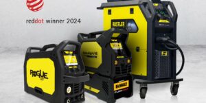 Renegade VOLT, ESAB Corp. Red Dot Award, product design, Rustler, EU Ecodesign Directives, MIG/MAG, FCAW and MMA, Rogue 210 EMP PRO, RobustFeed wire feeder, Flavio Santos