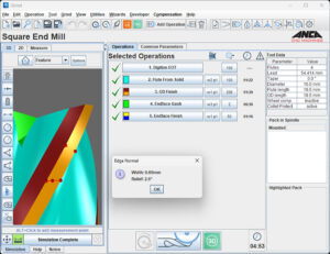 ANCA, ToolRoom RN35 software, faster cycle times and enhancing tool performance, Statistical Process Control, profile fluting, Thomson Mathew, feed rate optimization, CNC, I3dg, LaserUltra, Double corner radius, VRML, ANCA CNC Machines