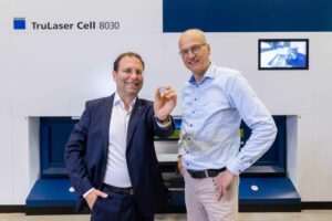 TRUMPF, SiMa.ai, Richard Bannmüller, AI-assisted laser technology, laser cutting, powder metal 3D printers, Harald Kröger, EDGE ML, artificial intelligence, electric vehicles, MLSoC