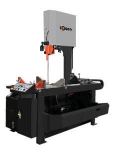 Cosen,Semi-Automatic, Manual Miter Vertical Tilt-frame Band Saw, vertical plate saw, miter cutting band saw, dual column band saw