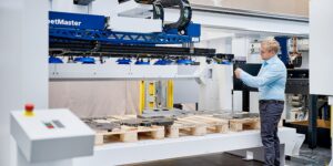 Roger Michaud, TruMatic 5000, SheetMaster, laser cutting, punching and forming capabilities, TruPunch, ToolMaster, combination machines, material handling, TRUMPF