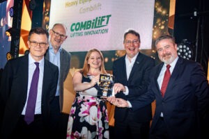 Design Team of the Year, Combilift’s Heavy Equipment Team, Combi-LC Blade, 12-Wheel “Combi-LC Blade.”, engineered to handle offshore wind turbine blades, reach up to 115 meters in length and weigh as much as 70 tonnes, storage and deployment locations, Combilift’s Heavy Equipment Design Team, Combi-SC Straddle Carrier, Combi-MG Mobile Gantry, Siemens Gamesa, offshore wind turbine technology, Combilift, Martin McVicar, Moffett Engineering, UK Engineering & Manufacturing Awards 2024