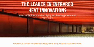 TRIMAC Industrial Systems, PROTHERM Electric Infrared Heaters, Ovens, Controls and Equipment, infrared system technology, convection, gas catalytic and electric infrared products