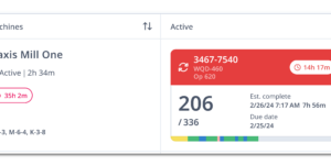 Machine Metrics, production scheduling, real-time scheduling solutions