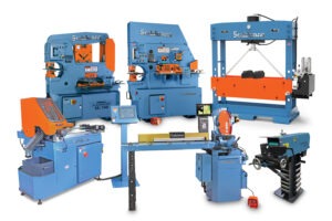 Scotchman, belt grinder, hydraulic press, pipe notchers, cold saws, ironworker