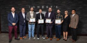 Magalie Jackson, Jim Cordoviz, Northern Alberta Institute of Technology, student machinists, Louis King, Joshua Collins, Devon Benjamin Jackson, Christopher Frostad, Joel Turner, Hoang Nguyen, Christopher Demetroff, Jack White, Jason Fox, Dillon Mitchelmore, Ramon Sawatzky, Matthew Sundin, Andrew Schlachter, Sandvik Coromant, Peter Leclaire, Sandvik Coromant Centre