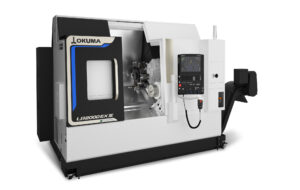 New Horizontal Lathe Designed for Small Parts, Okuma America Corp., Okuma LB2000 EX III, horizontal lathe, LB-EX series lathes, 140 Flat spindle, PREX motor, LB2000 EX III, OSP-P500 control, Okuma App Store, Thermo-Friendly Concept, Full-color touchscreen in two sizes: 15” screen or 21.5” screen, robust cyber-security features