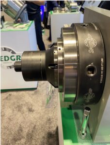 Quick-change Receiver Shows 90% Reduced Change Over Times, Speedgrip Chuck Co., QCR Quick- Change Receiver, workholding clamping devices, effortlessly switch ID/OD collets, jaw chucks or face driver workholding devices, A2-5 through A11 and flatback spindles, Matthew Mayer