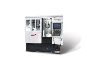 Turn-mill Center is "Swiss Army Knife" for Machinists, Starrag, Bumotec 191neo, machining center, 42 mm, 50 mm or 65 mm, Bumotec tool magazine, 90 tool places, Bumotec palletizer, robotic automation cell, continuous production around the clock