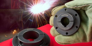 weldable flange collars, 1018 steel, Stafford Manufacturing Corp., non-marring collars, integral clamp, gears, pulleys, sprockets