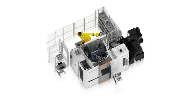 New 5-axis Milling Machine Expands with Production Needs, GF Machining Solutions, MILL P 800 U S full 5-axis milling machine, full twin-ballscrew drive/twin-linear scale gantry machine, torque-motor driven rotary/tilt trunnion-style table, HSK-A63 interface, StepTec spindle, 120Nm and power output of 36 Kw